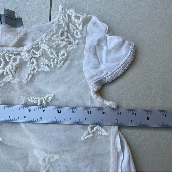Anthropologie Maeve Lace Top Women’s Size 4 - Picture 5 of 7